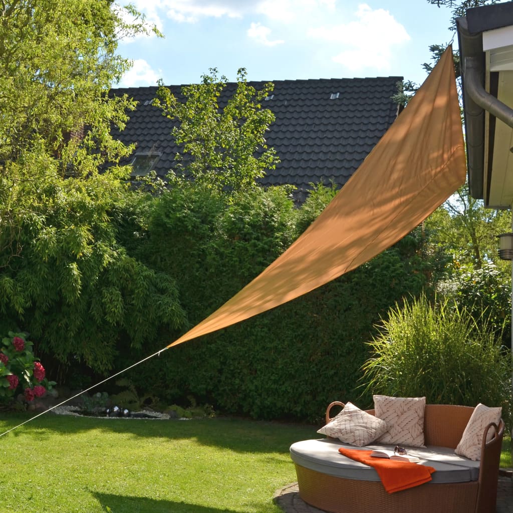 HI Sunshade Sail Triangular 3.6x3.6x3.6 m Beige