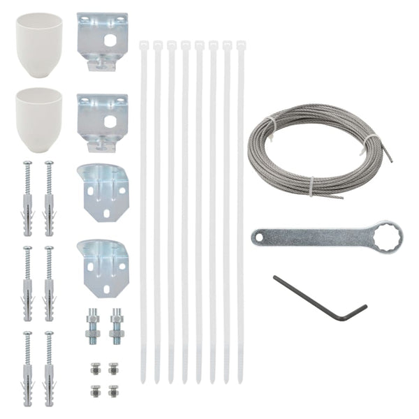 vidaXL 29 Piece Balcony Screen Accessory Set