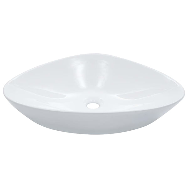 vidaXL Wash Basin 58.5x39x14 cm Ceramic White