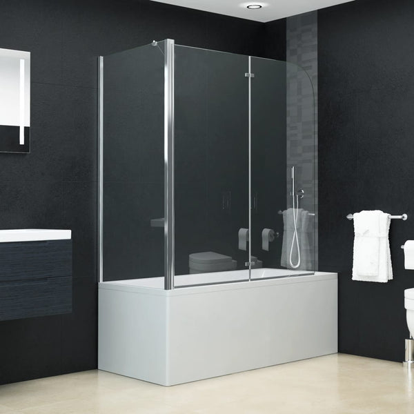 vidaXL Bi-Folding Shower Enclosure ESG 120x68x130 cm