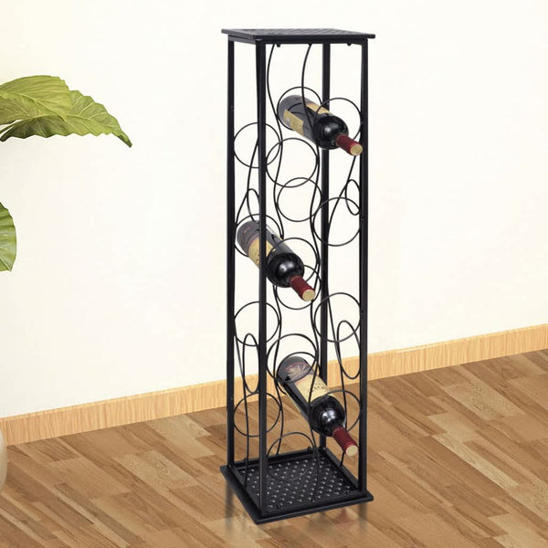 vidaXL Wine Rack for 8 Bottles Metal