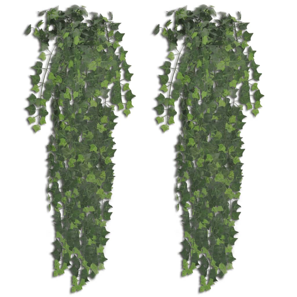 vidaXL 2 pcs Artificial Ivy Bush 90 cm Green