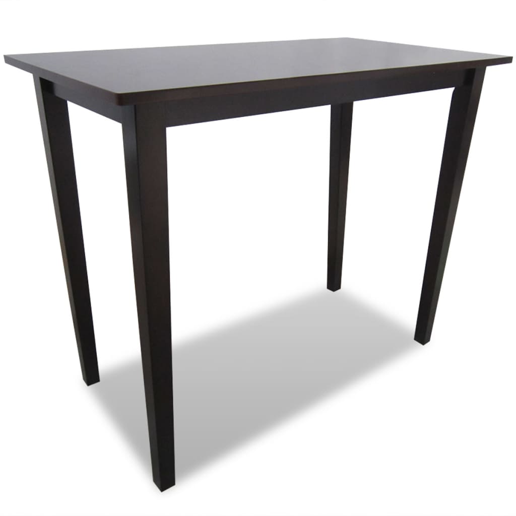 vidaXL Wooden Bar Table Brown