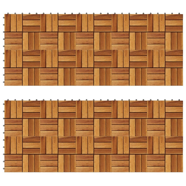 Decking Tiles 30 x 30 cm Acacia Set of 20