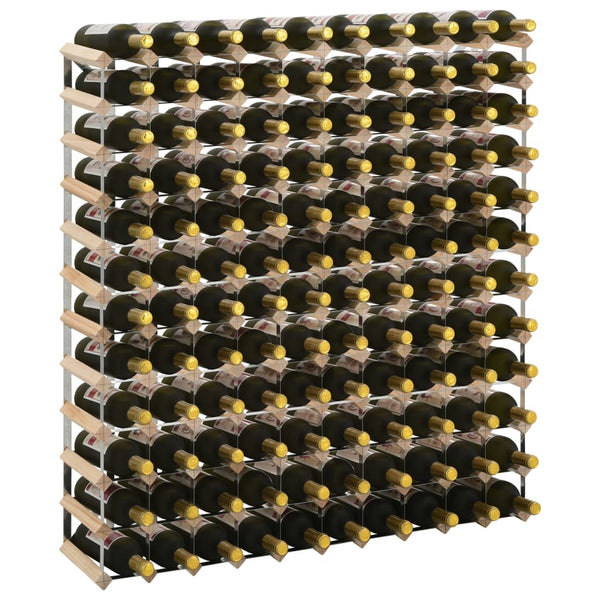 vidaXL Wine Rack for 120 Bottles Solid Pinewood