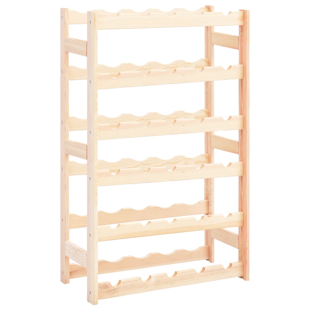 vidaXL Wine Rack for 30 Bottles Pinewood