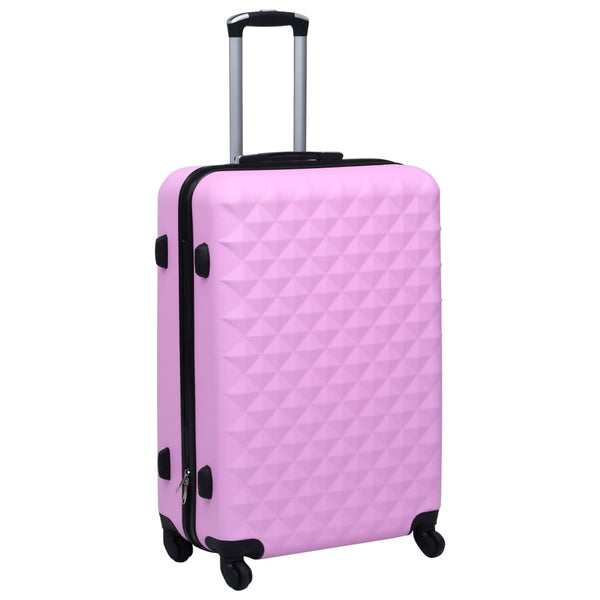 vidaXL Hardcase Trolley Pink ABS