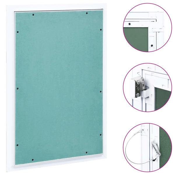 vidaXL Access Panel with Aluminium Frame and Plasterboard 300x600 mm