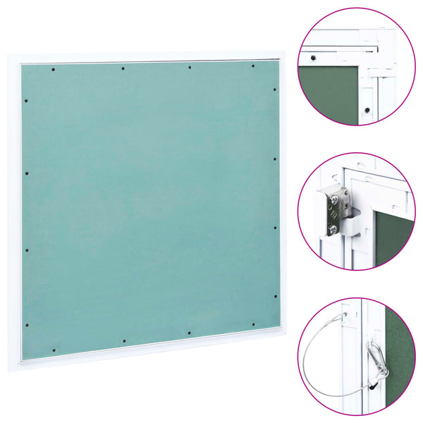 vidaXL Access Panel with Aluminium Frame and Plasterboard 600x600 mm