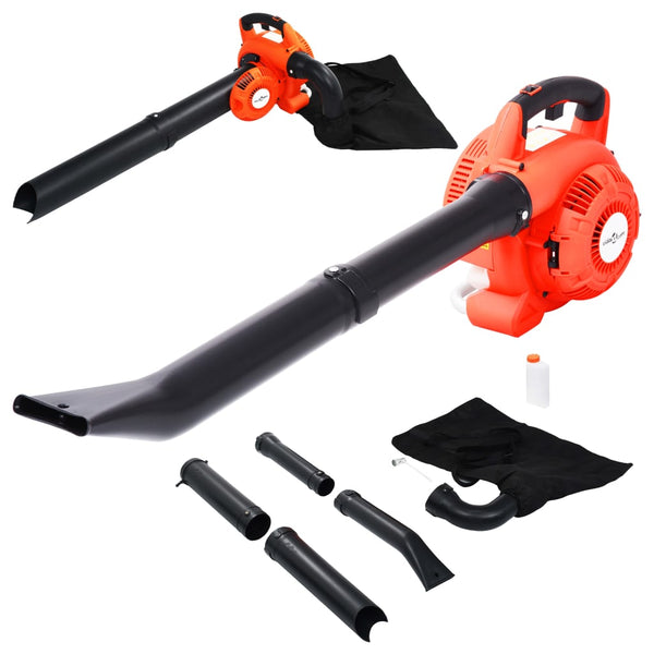 vidaXL 3-in-1 Petrol Leaf Blower 26 cc Orange