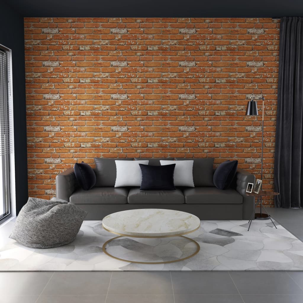 vidaXL 3D Wall Panels with Light Brown Brick Design 10 pcs EPS