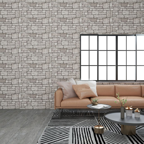 vidaXL 3D Wall Panels with Grey Brick Design 11 pcs EPS