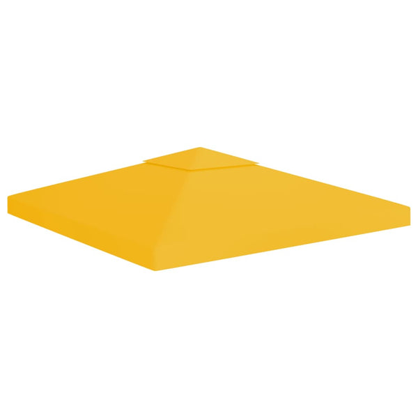 vidaXL 2-Tier Gazebo Top Cover 310 g/mÂ² 3x3 m Yellow