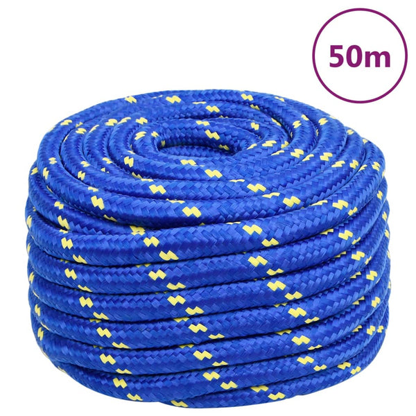 vidaXL Boat Rope Blue 20 mm 50 m Polypropylene