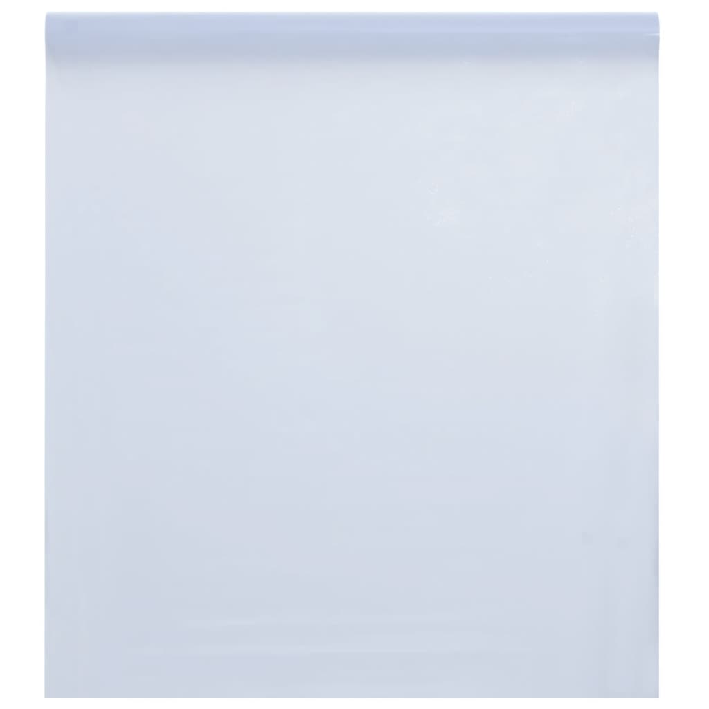 vidaXL Window Film Static Frosted Transparent White 45x1000 cm PVC