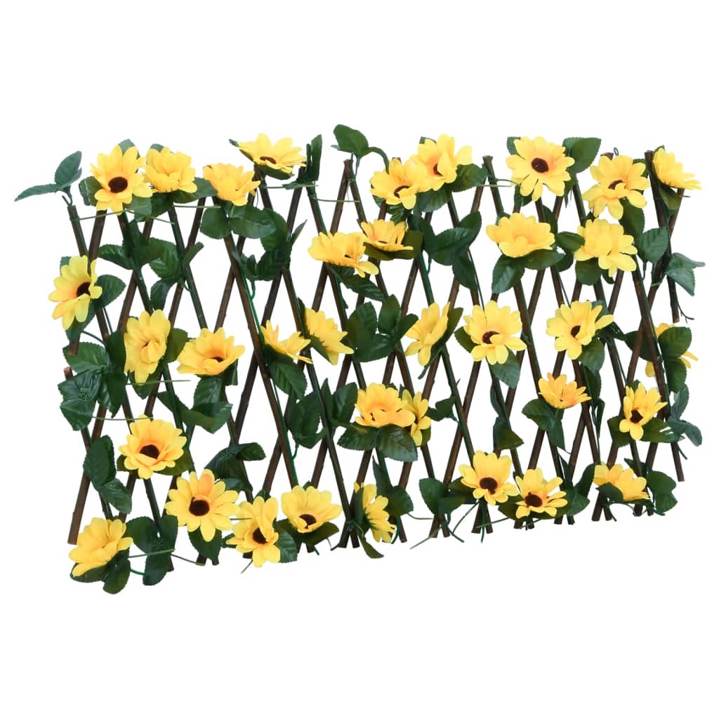 vidaXLÂ Artificial Ivy Trellis Expandable Yellow 180x20 cm