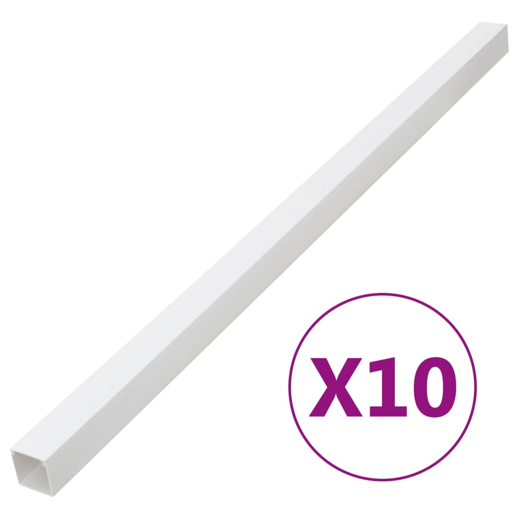 vidaXL Cable Trunking 60x40 mm 10 m PVC