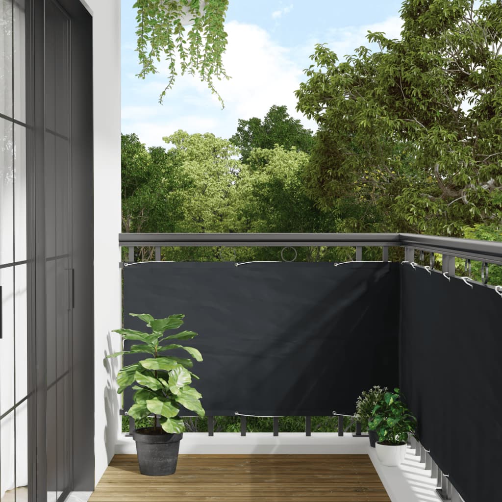 vidaXL Balcony Privacy Screen Anthracite 300x75 cm PVC