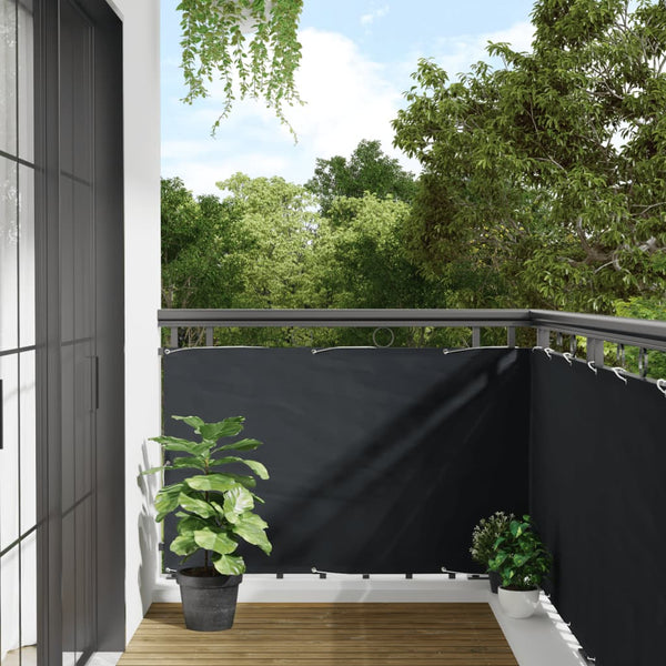 vidaXL Balcony Privacy Screen Anthracite 600x90 cm PVC