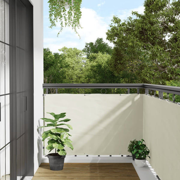 vidaXL Balcony Privacy Screen White 800x90 cm PVC