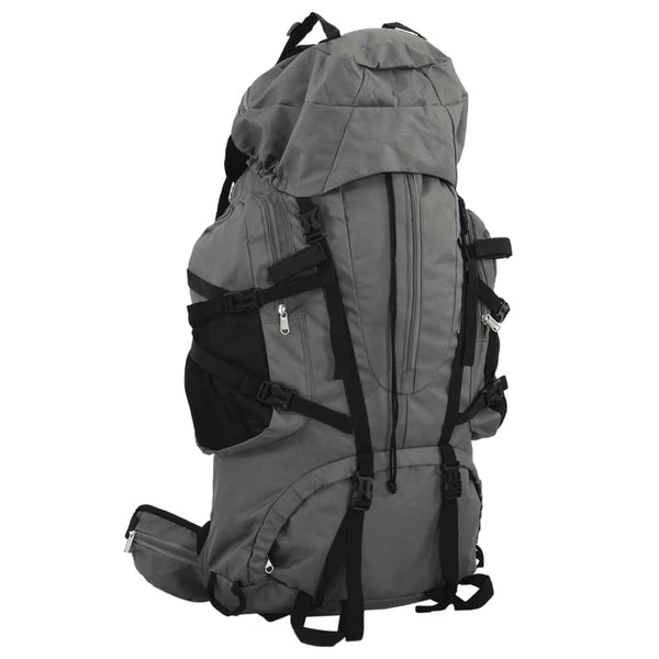 vidaXL Hiking Backpack Grey 80 L Oxford Fabric