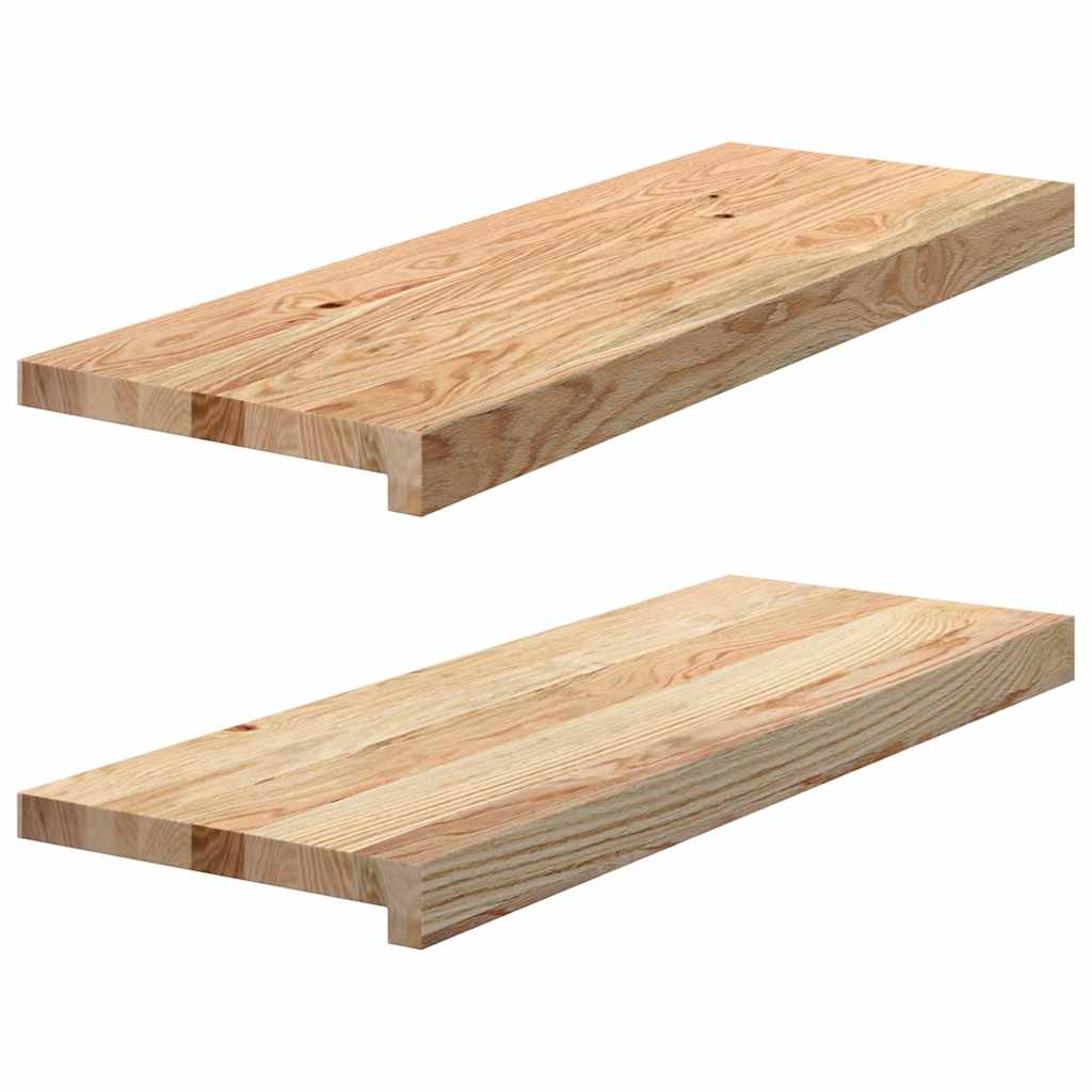 vidaXL Window Sills 2 pcsÂ Untreated 70x25x2 cm Solid Wood Oak