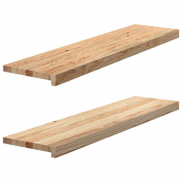 vidaXL Window Sills 2 pcsÂ Untreated 100x25x2 cm Solid Wood Oak