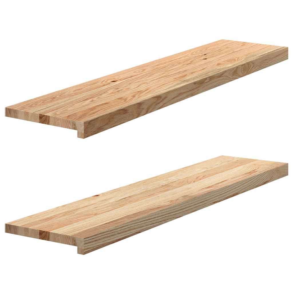 vidaXL Window Sills 2 pcsÂ Untreated 110x25x2 cm Solid Wood Oak