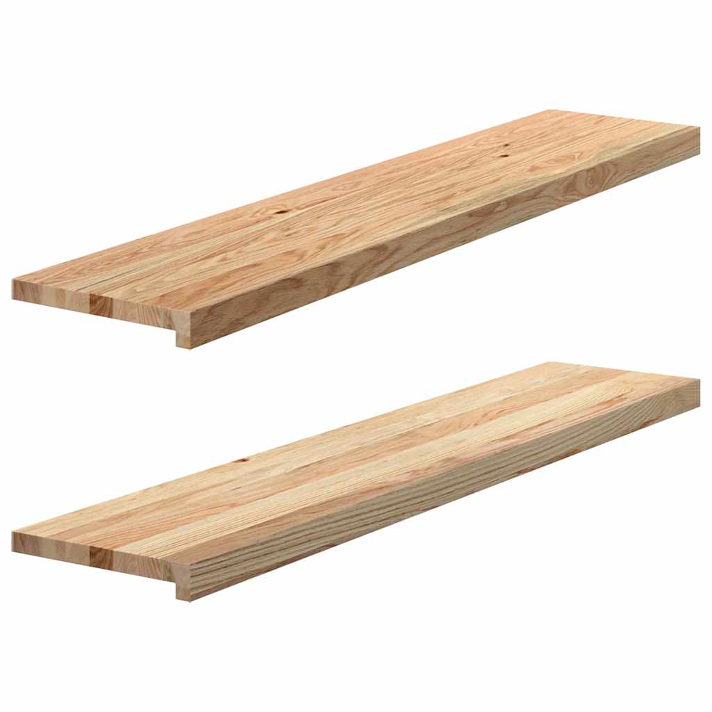 vidaXL Window Sills 2 pcsÂ Untreated 120x25x2 cm Solid Wood Oak