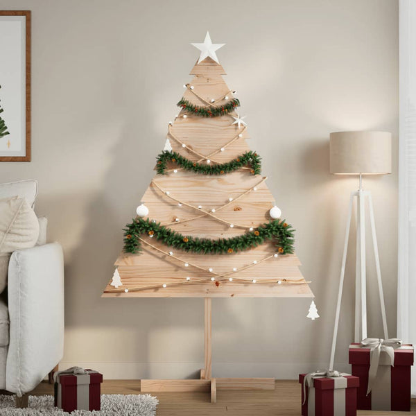 vidaXL Wooden Christmas Tree for Decoration 150 cm Solid Wood