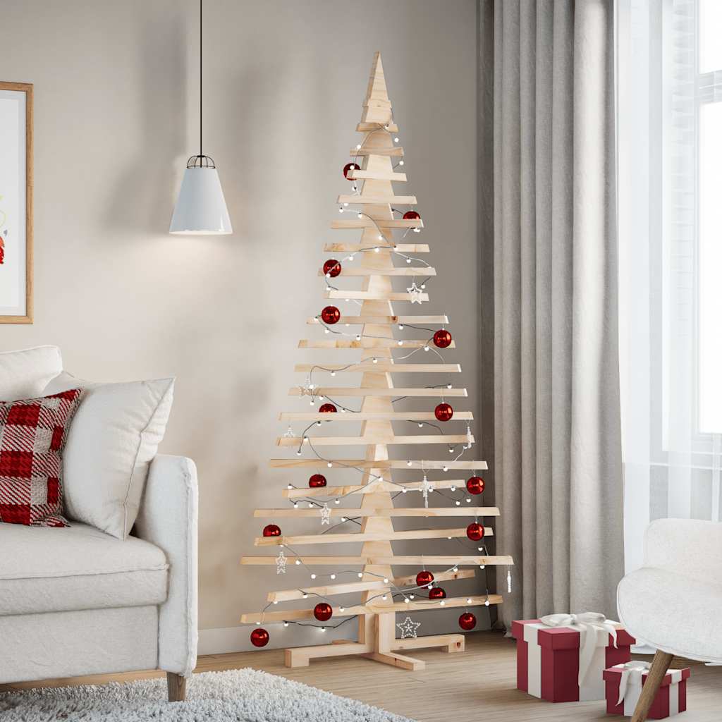 vidaXL Wooden Christmas Tree for Decoration 180 cm Solid Wood Pine